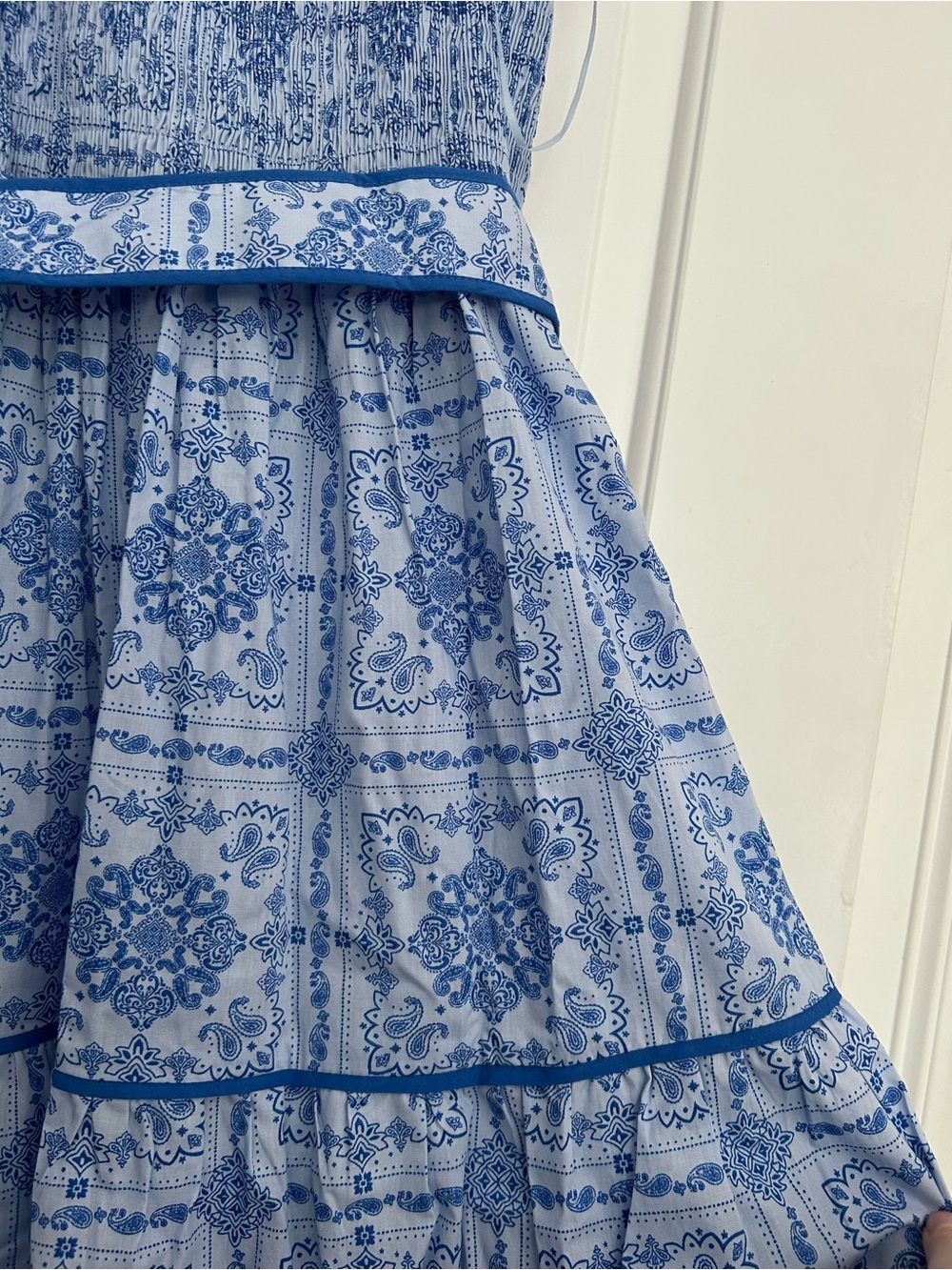 NWOT Flying Tomato Riviera Romance Paisley Tiered Maxi Dress - Picture 8 of 9